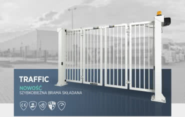 Nowość! Szybkobieżna brama składana Traffic marki Wiśniowski