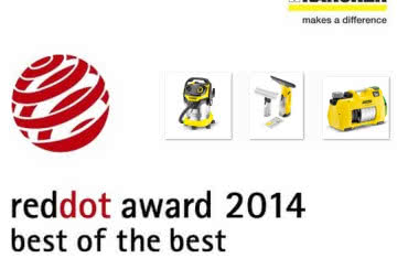 Urządzenia Kärcher uhonorowane nagrodami Red Dot Design 2014